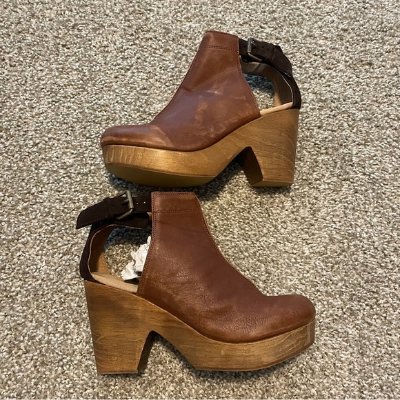 Free People Orchard Amber leather clogs 39.5 - Picture 1 of 6